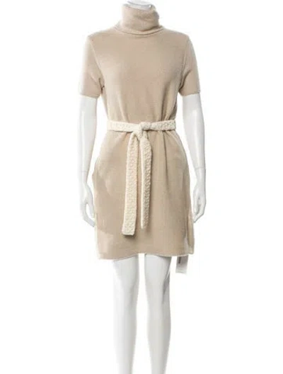 Pre-owned Loro Piana Cashmere Mini Dress In Neutral