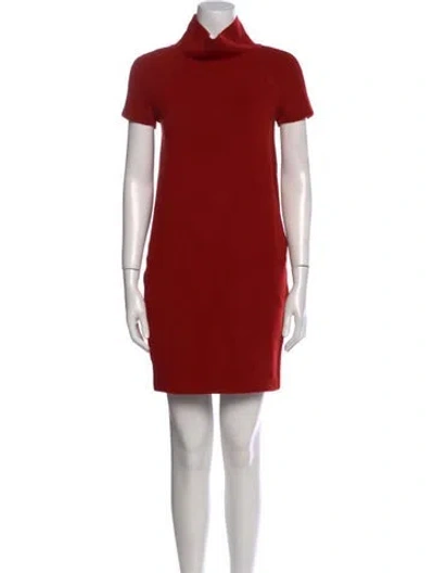 Pre-owned Loro Piana Cashmere Mini Dress In Red