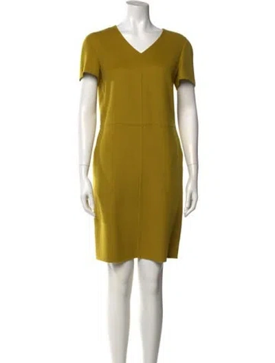 Pre-owned Loro Piana Cashmere Mini Dress W/ Tags In Yellow