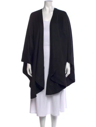 Pre-owned Loro Piana Cashmere Open Front Sweater In Black