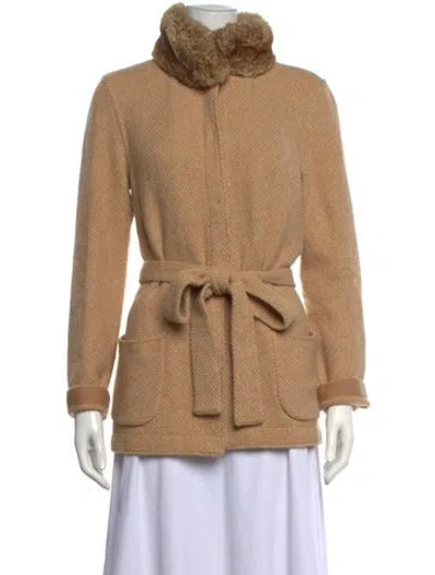 Pre-owned Loro Piana Cashmere Open Front Sweater In Neutral