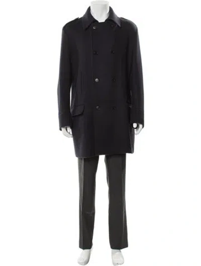 Pre-owned Loro Piana Cashmere Overcoat In Gray