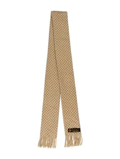 Pre-owned Loro Piana Cashmere Printed Scarf In Neutral