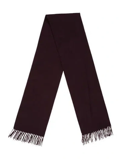 Pre-owned Loro Piana Cashmere Printed Scarf In Purple