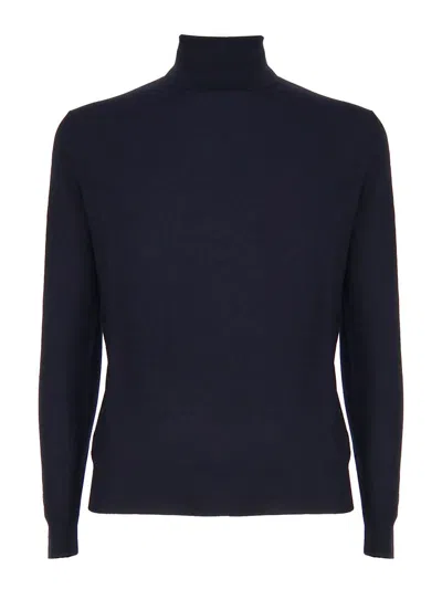 Loro Piana Cashmere Pullover In Dark Blue