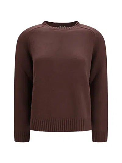 Loro Piana Cashmere Raglan-sleeve Sweater In Brown