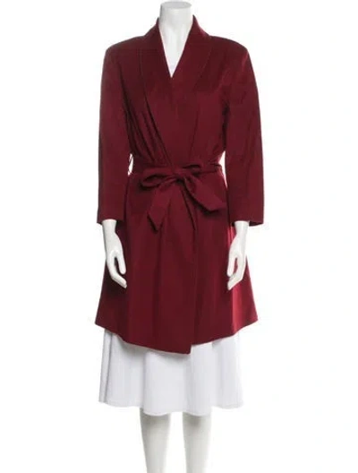 Pre-owned Loro Piana Cashmere Robe In Burgundy