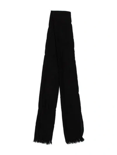 Pre-owned Loro Piana Cashmere Scarf In Black