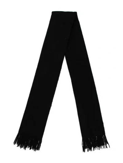 Pre-owned Loro Piana Cashmere Scarf In Black