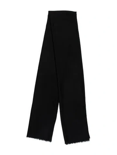 Pre-owned Loro Piana Cashmere Scarf In Black