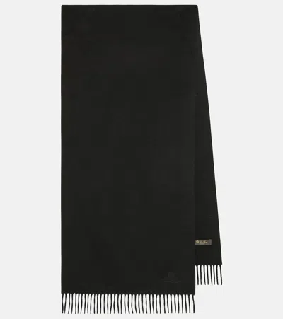 Loro Piana Cashmere Scarf In Black