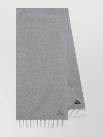 Loro Piana Cashmere Scarf Fringed Edges