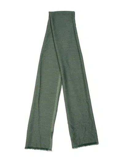 Pre-owned Loro Piana Cashmere Scarf In Green