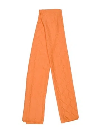 Pre-owned Loro Piana Cashmere Scarf In Orange