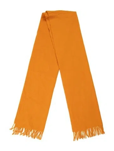 Pre-owned Loro Piana Cashmere Scarf In Orange