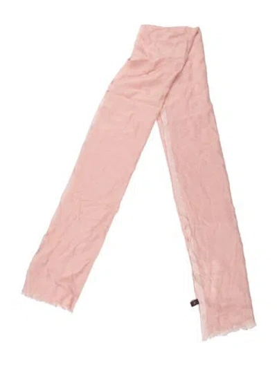 Pre-owned Loro Piana Cashmere Scarf In Pink
