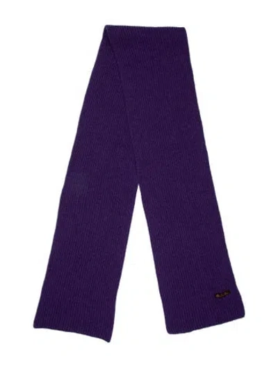 Pre-owned Loro Piana Cashmere Scarf In Purple