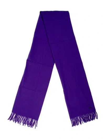 Pre-owned Loro Piana Cashmere Scarf W/ Tags In Purple