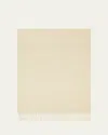Loro Piana Cashmere Sciarpa Two-tone Fringe-trim Scarf In Shea Butter Hazelnut Cream