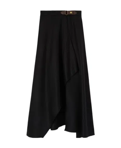 Loro Piana Cashmere Skirt In Black