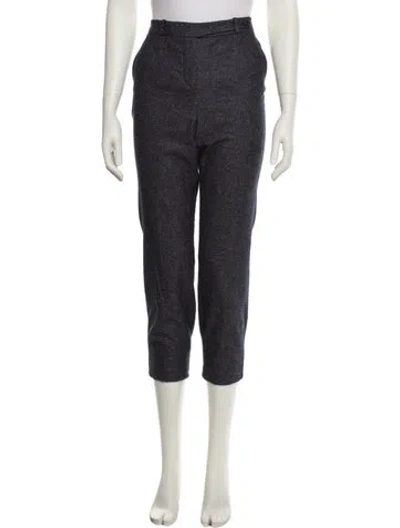 Pre-owned Loro Piana Cashmere Straight Leg Pants In Blue