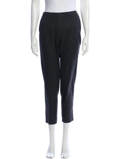 Pre-owned Loro Piana Cashmere Straight Leg Pants In Gray