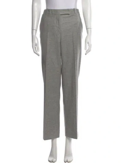 Pre-owned Loro Piana Cashmere Straight Leg Pants In Gray