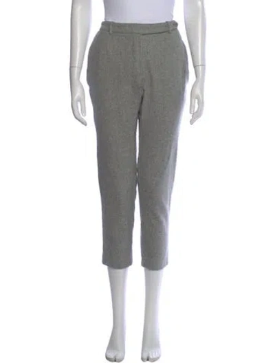 Pre-owned Loro Piana Cashmere Straight Leg Pants In Gray