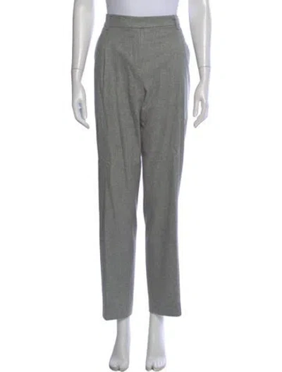 Pre-owned Loro Piana Cashmere Straight Leg Pants In Gray
