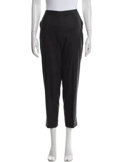 Pre-owned Loro Piana Cashmere Straight Leg Pants In Grey