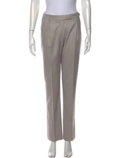 Pre-owned Loro Piana Cashmere Straight Leg Pants In Neutral