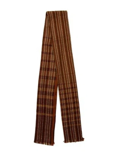 Pre-owned Loro Piana Cashmere Striped Scarf In Multi