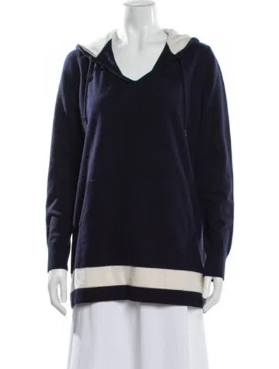Pre-owned Loro Piana Cashmere Striped Sweater In Blue