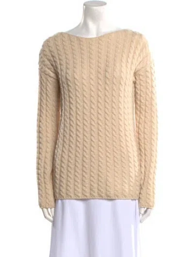 Pre-owned Loro Piana Cashmere Striped Sweater In Neutral