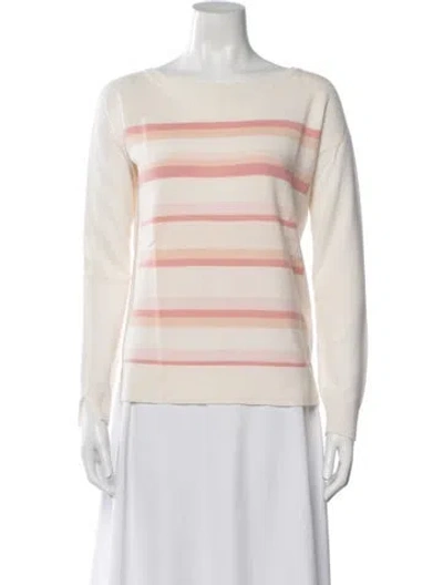 Pre-owned Loro Piana Cashmere Striped Sweater In Neutrals