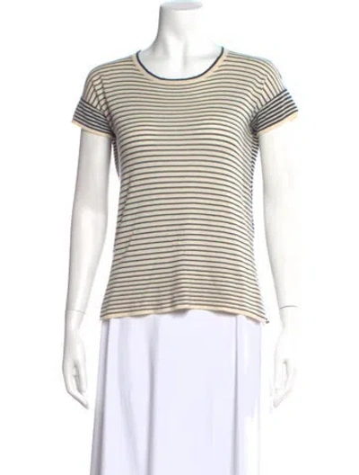Pre-owned Loro Piana Cashmere Striped T-shirt In Multi