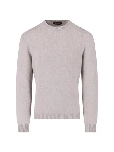 Loro Piana Cashmere Sweater In Gray