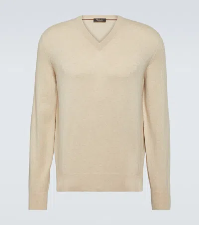 Loro Piana Cashmere Sweater In Beige