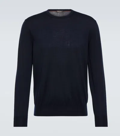 Loro Piana Cashmere Sweater In Blue