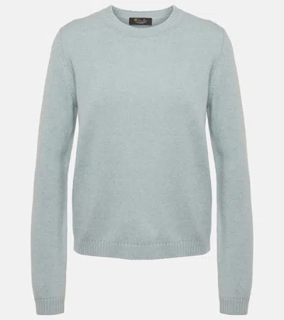 Loro Piana Cashmere Jumper In Blue