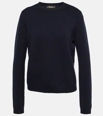 Loro Piana Cashmere Jumper In Blue