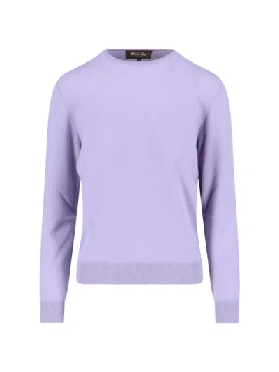 Loro Piana Cashmere Sweater In Purple