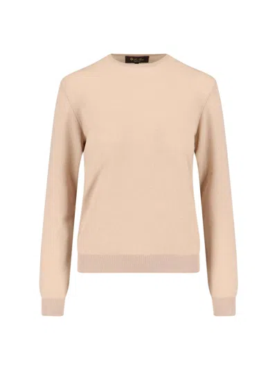 Loro Piana Cashmere Sweater In Neutral