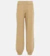 Loro Piana Agnel Baby Cashmere Knit Sweatpants In Beige
