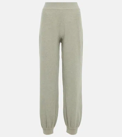 Loro Piana Cashmere Sweatpants In Green