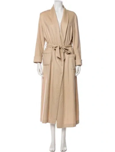 Pre-owned Loro Piana Cashmere Trench Coat In Neutral