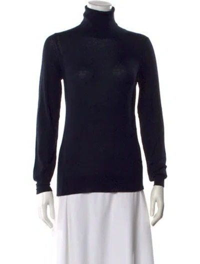 Pre-owned Loro Piana Cashmere Turtleneck Sweater In Black