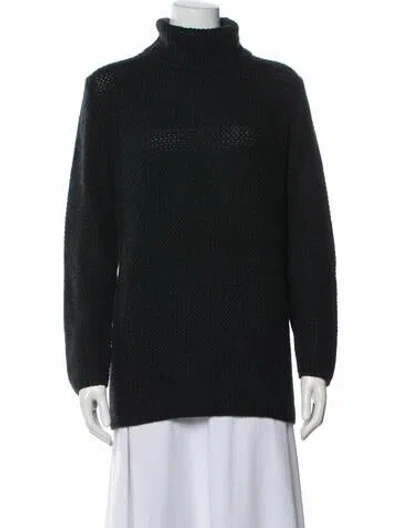 Pre-owned Loro Piana Cashmere Turtleneck Sweater In Black