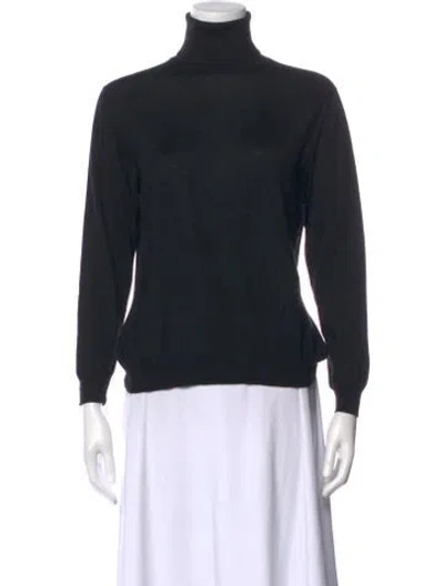 Pre-owned Loro Piana Cashmere Turtleneck Sweater In Black