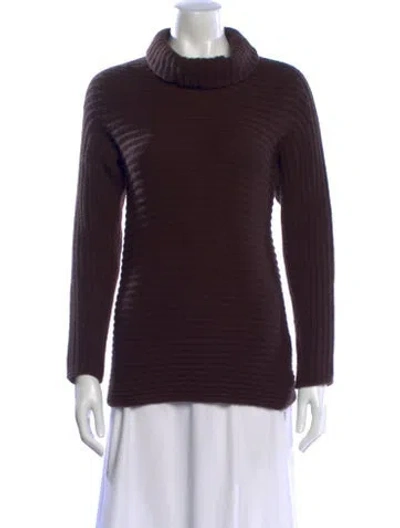 Pre-owned Loro Piana Cashmere Turtleneck Sweater In Brown
